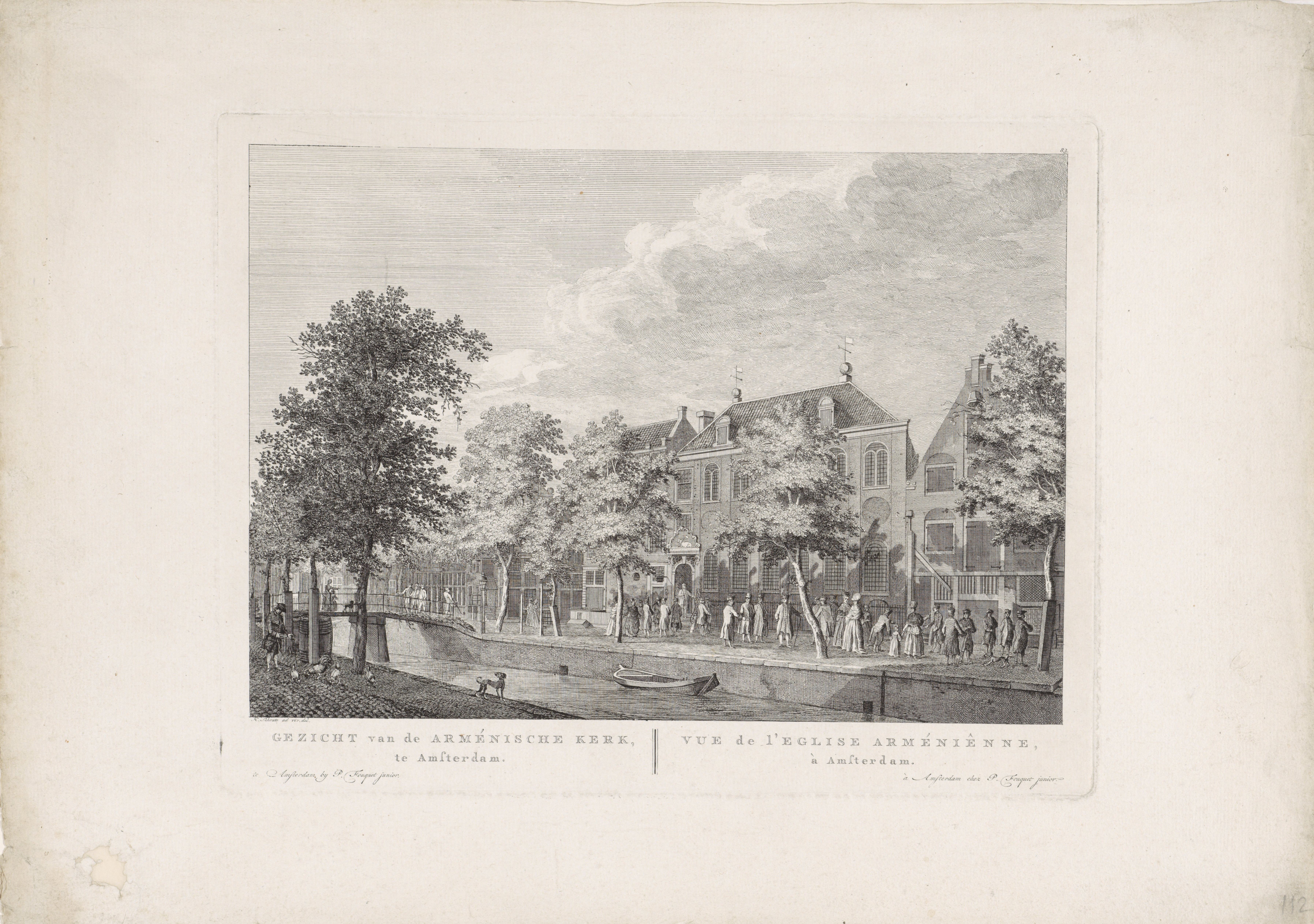 View of the Armenian church in Amsterdam, Hermanus Petrus Schouten, 1783